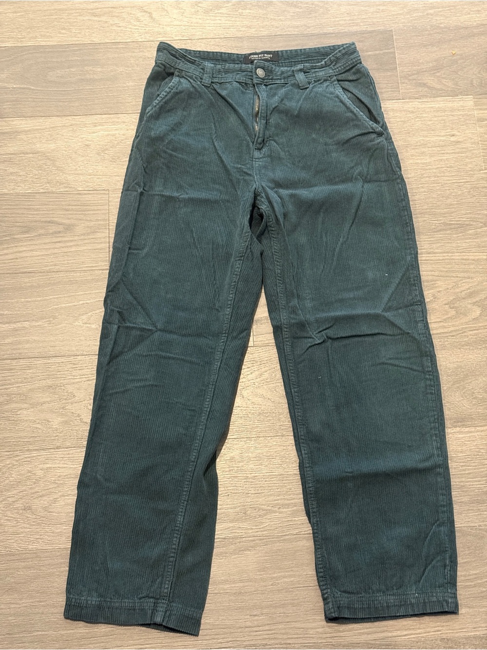 Cotton On Green Corduroy Pants size 30 inches